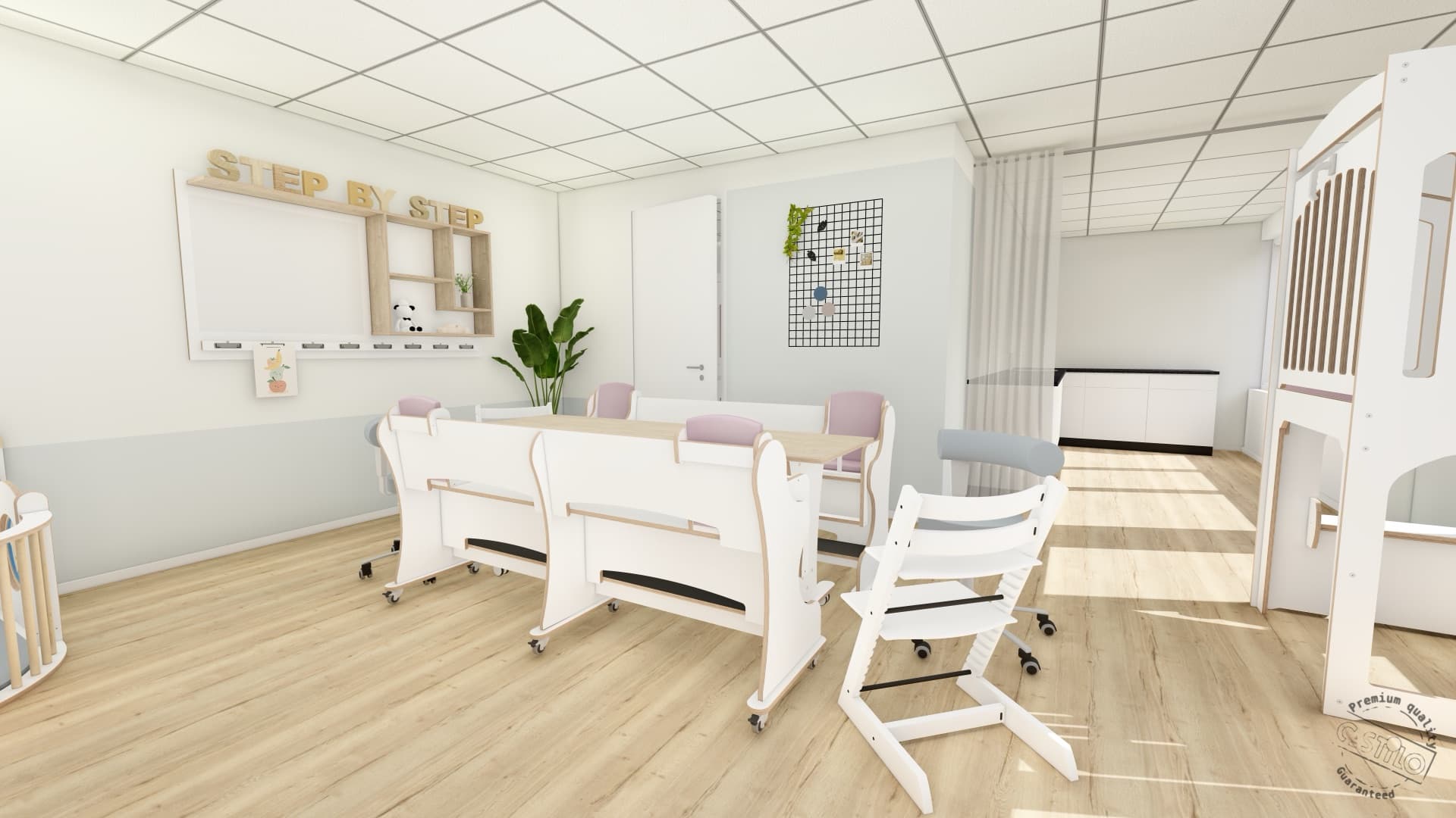 Eet- en verzameltafel bij Step by Step Ridderkerk